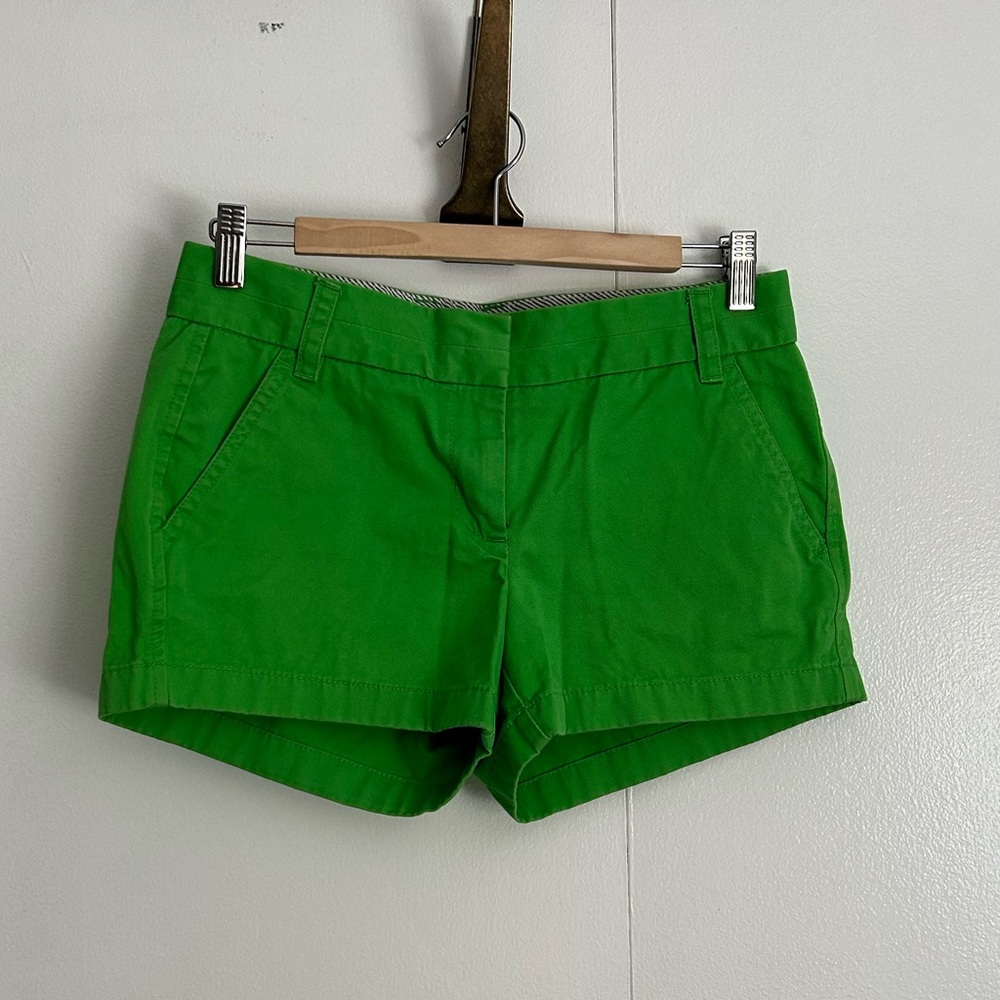 J. Crew bright green shorts